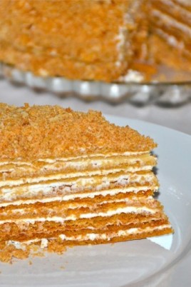 Медовый слоеный торт (61 фото)