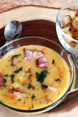 Картофельный суп с копчеными ребрышками (74 фото)
