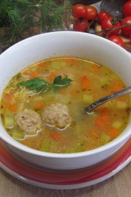 Суп с фрикадельками и чечевицей (62 фото)
