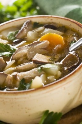 Суп с сушеными грибами и гречкой (72 фото)