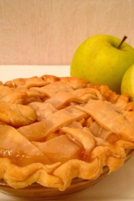 Песочный пирог с половинками яблок (58 фото)