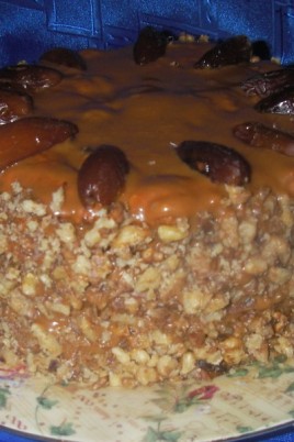 Торт с финиками и грецкими орехами (69 фото)