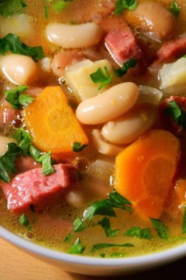 Суп с горохом и колбасой (59 фото)