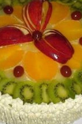 Желейный тортик с фруктами (64 фото)