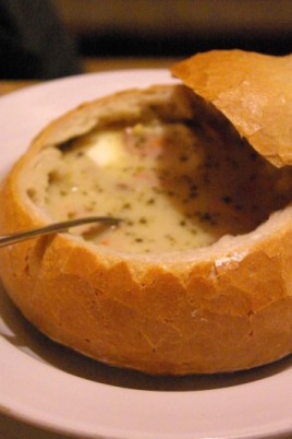 Суп в булке хлеба (53 фото)