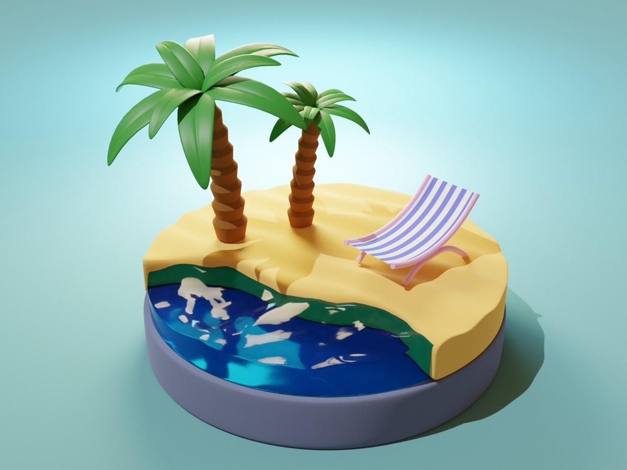 Торт Пляж