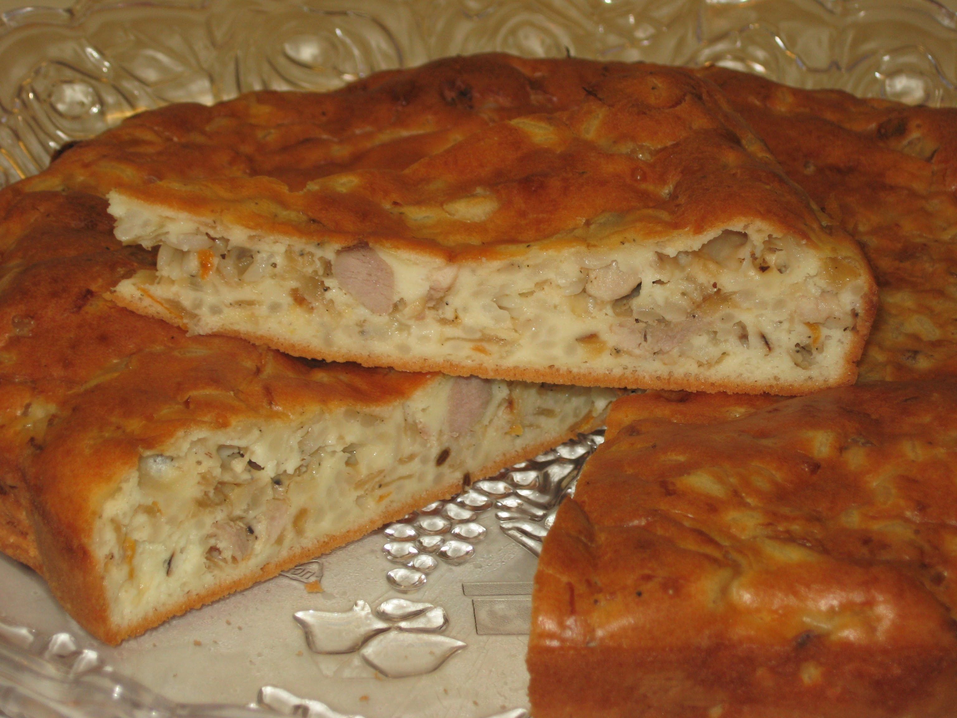 Пирог с курицей рецепт в духовке пошаговый