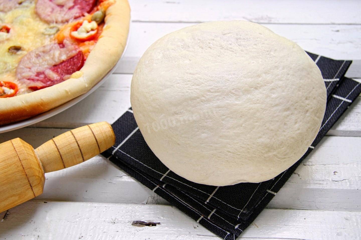Тесто для домашней пиццы быстрое