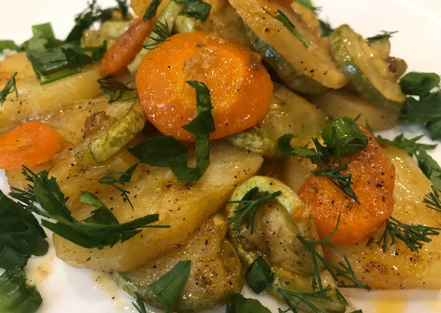 Кабачки картошка морковь лук