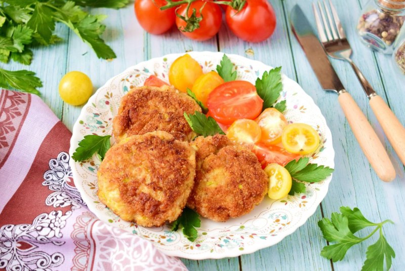 Рубленные рыбные котлеты из минтая