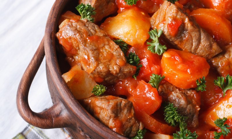 Мясное овощное рагу