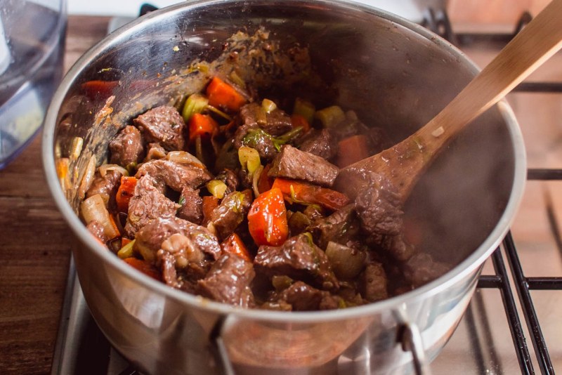 Овощное рагу с кабачками и баклажанами
