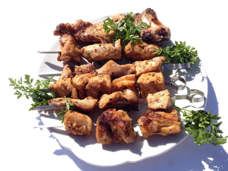 Шашлык с луком