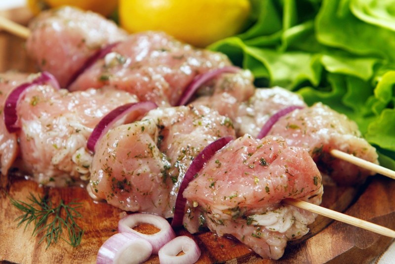 Охлажденное мясо для шашлыка