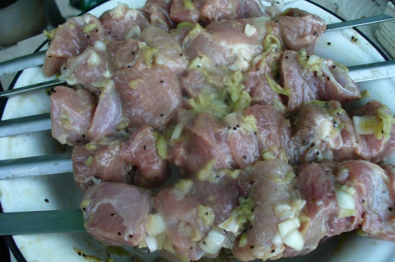 Сочный шашлык из свинины