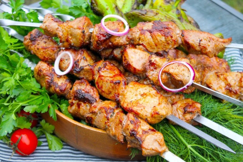 Шашлык свиной в маринаде