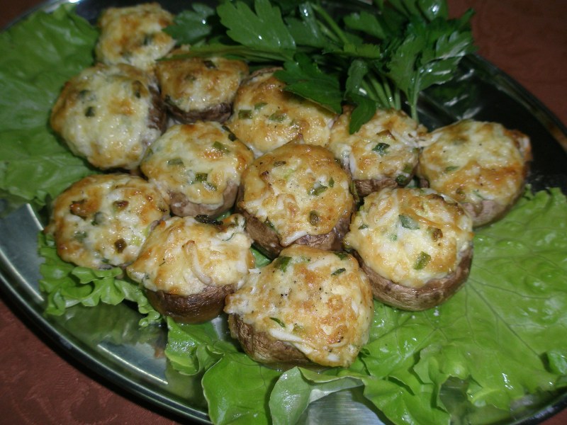 Меню горячих закусок из грибов