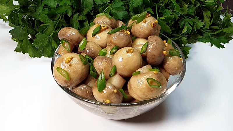 Грибы по-корейски шампиньоны