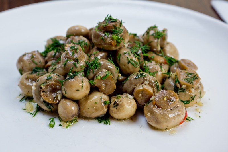 Маринов шампиньоны быстрого приготовления