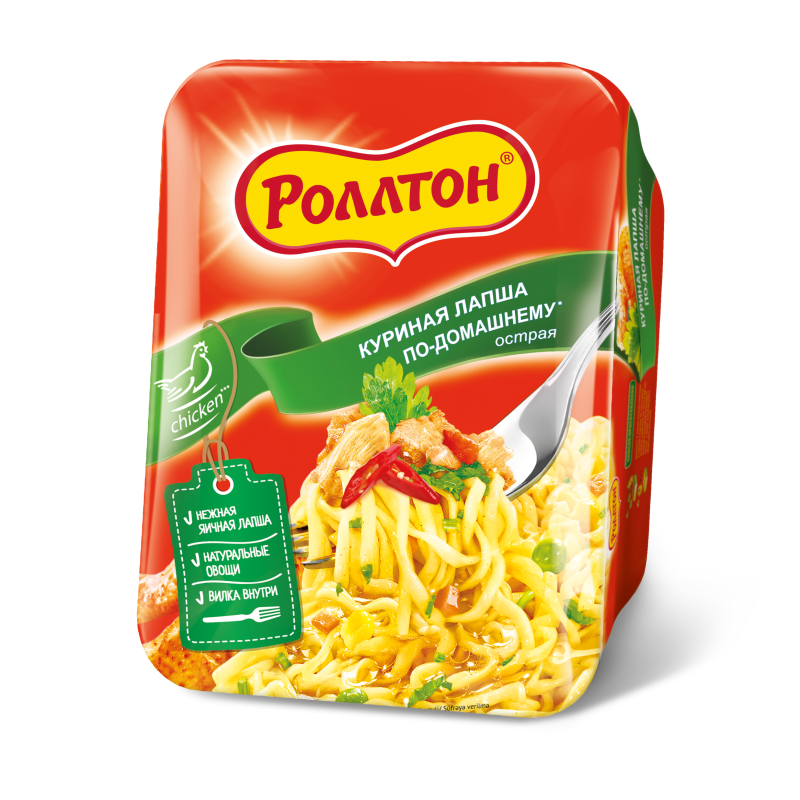 Лапша Роллтон 90г лоток