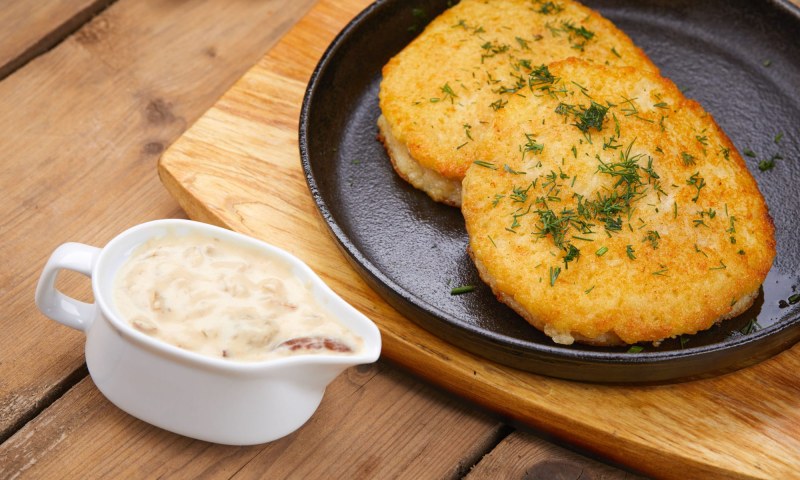 Драники из картошки с фаршем