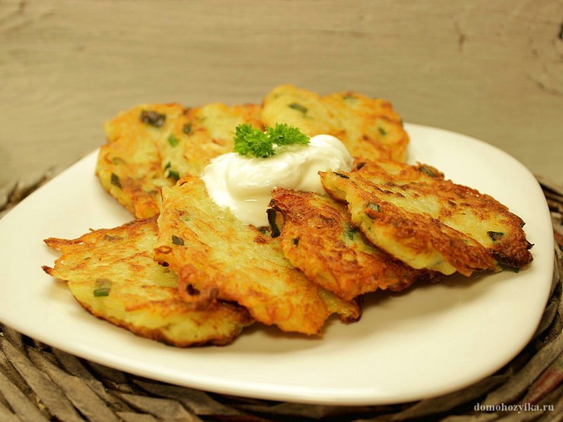 Оладьи из кабачков с сыром