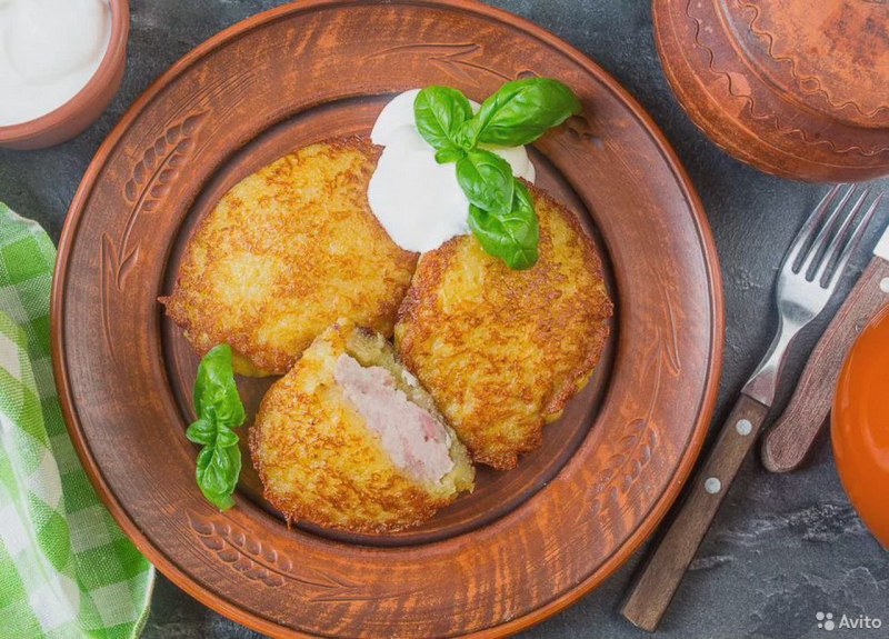 Драники картофельные с фаршем