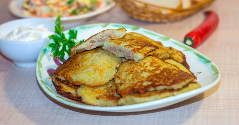 Драники картофельные с фаршем