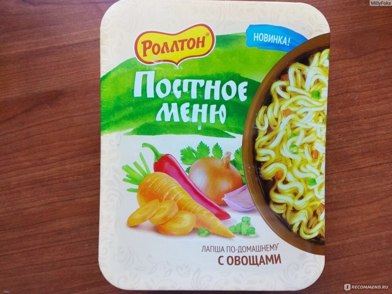 Постная лапша Роллтон