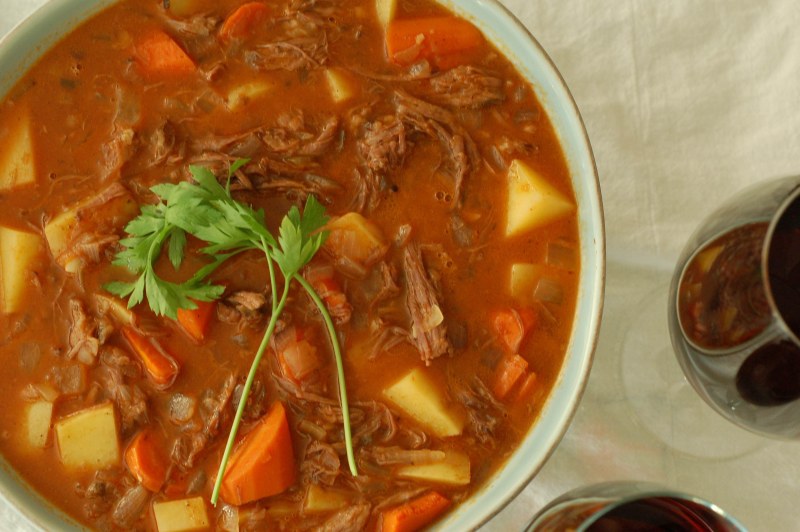 Сырный суп с копчеными ребрами