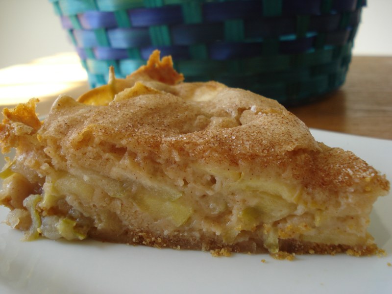 Пирог с апельсинами и яблоками