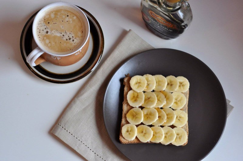 Кофе с бананом и молоком
