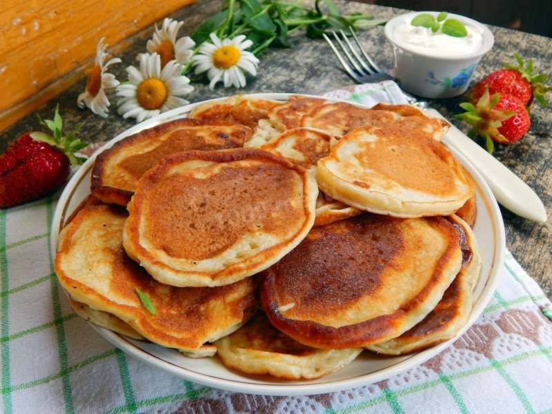 Оладьи из творога