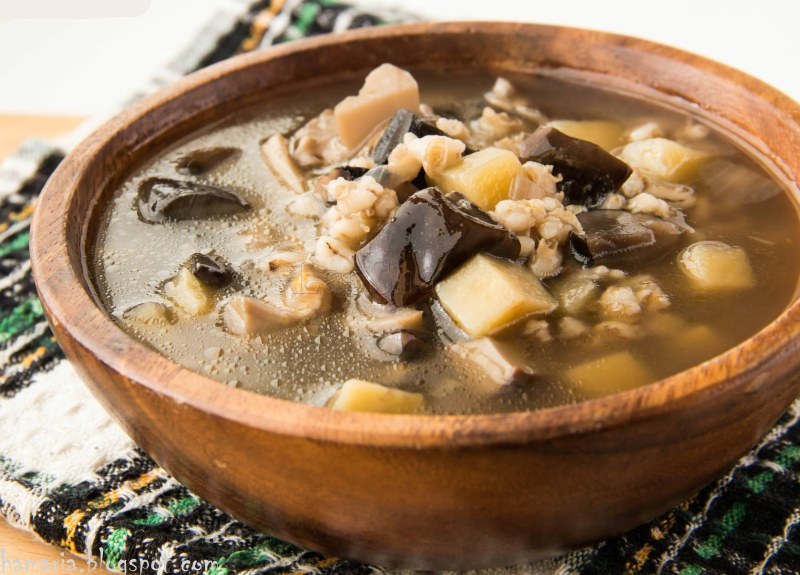 Перловка с белыми грибами от гастроном