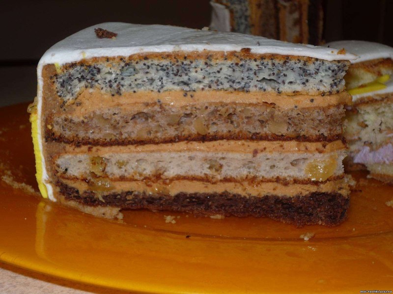 Морковный торт с апельсиновым конфи