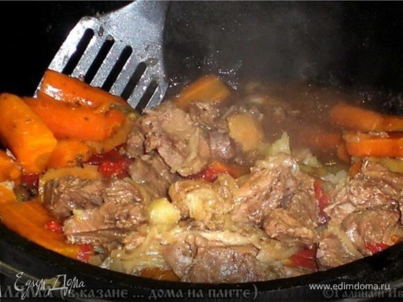 Тушеная баранина с картошкой