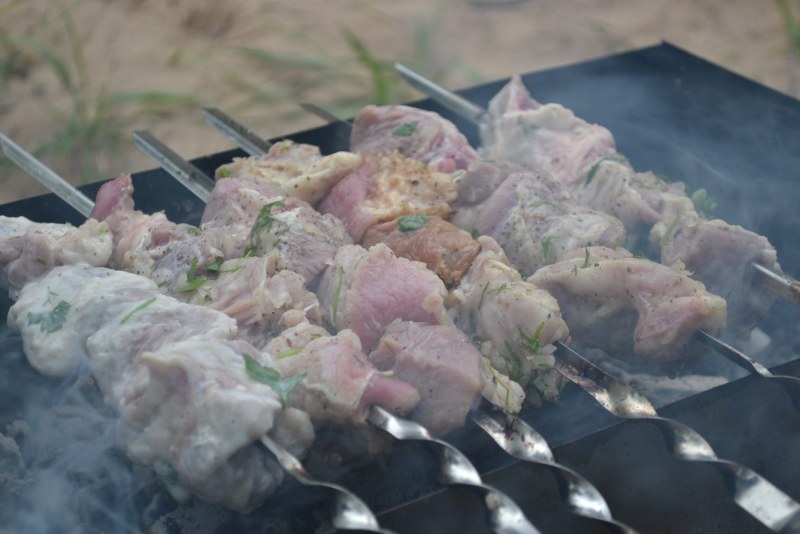Шашлык из свинины в майонезе