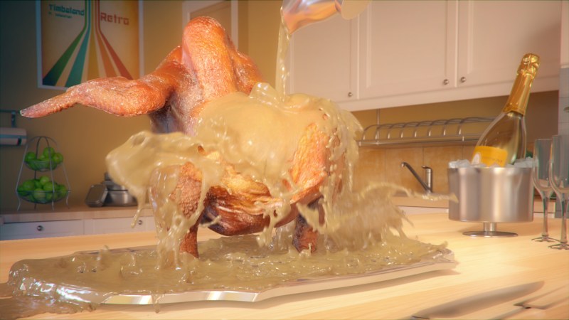 Курица танцует