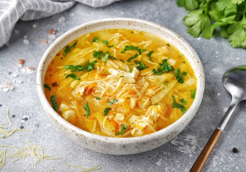 Быстрый куриный суп