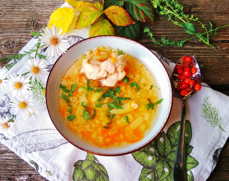 Суп вермишелевый с курицей