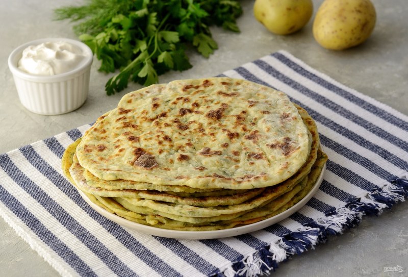 Лепёшки на сковороде