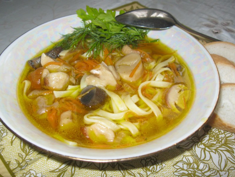 Как сварить суп с грибами шампиньонами с мясом