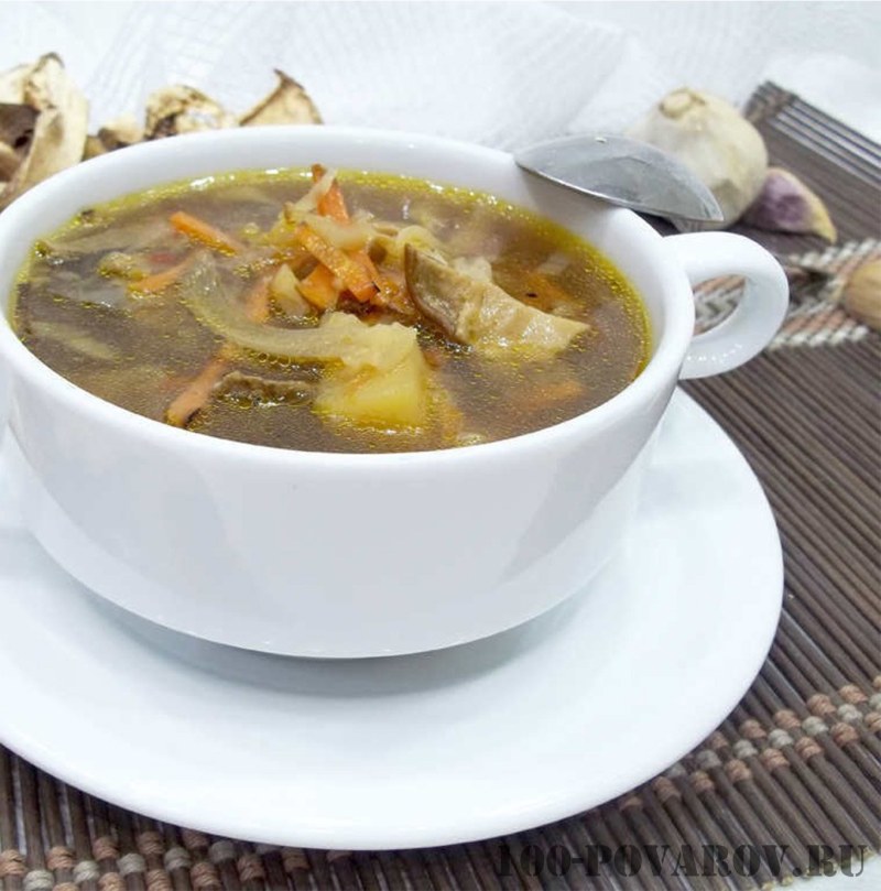 Суп с белыми грибами и курицей рецепт