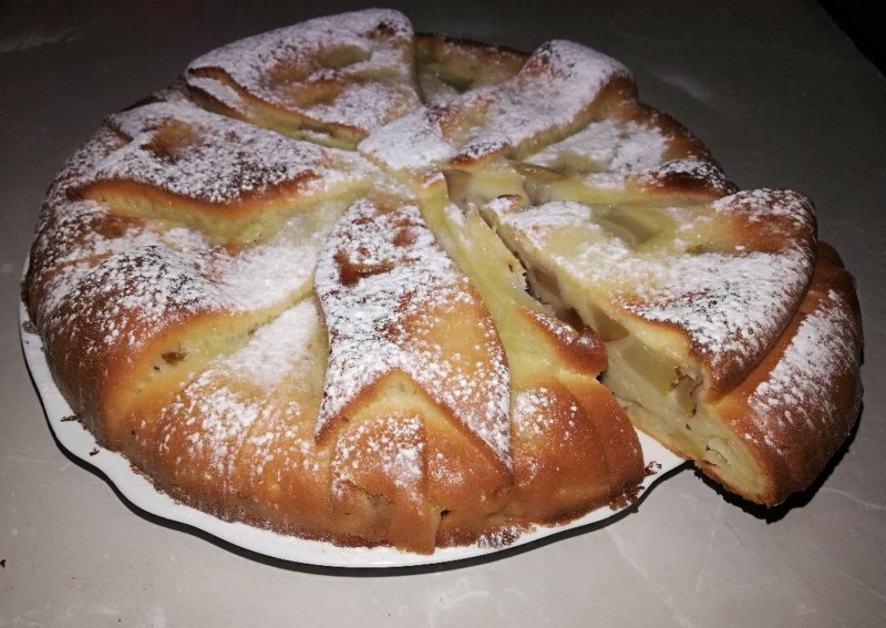 Яблочный пирог домашний
