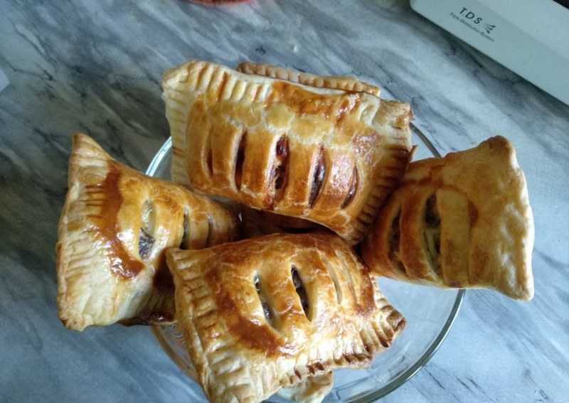 Слойка с грибами