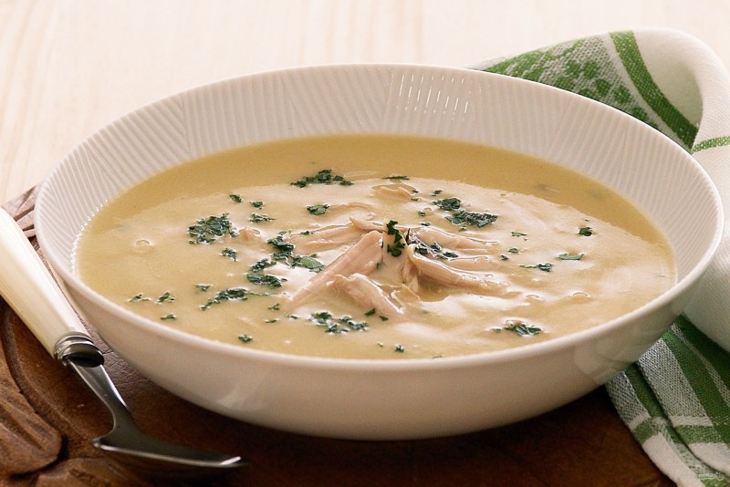 Сливочный суп с курицей