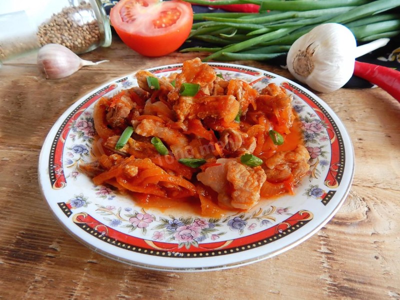 Гуляш из мяса