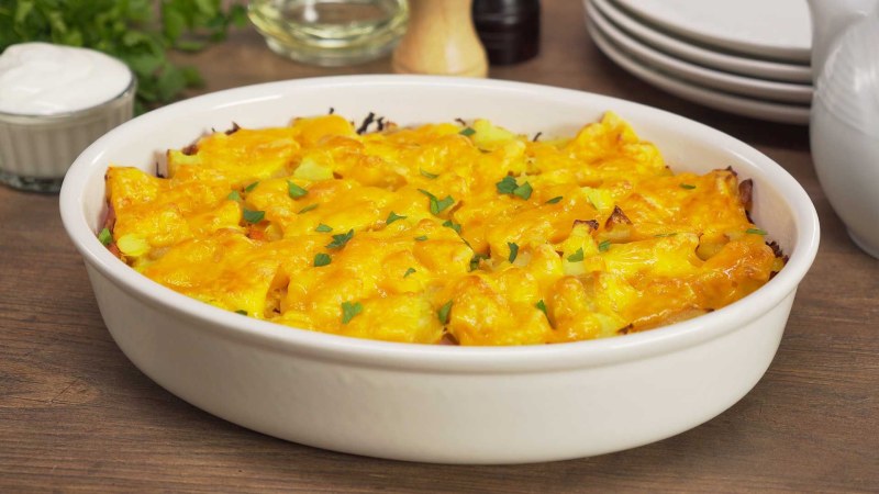 Капустно картофельная запеканка
