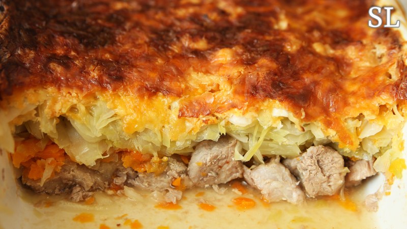 Капустно-мясная запеканка
