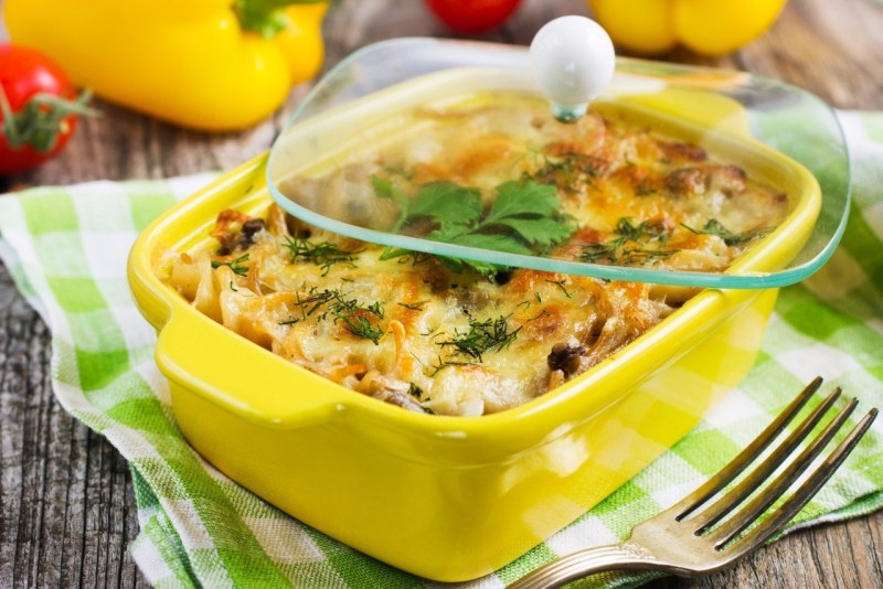 Грибная Кассероль.